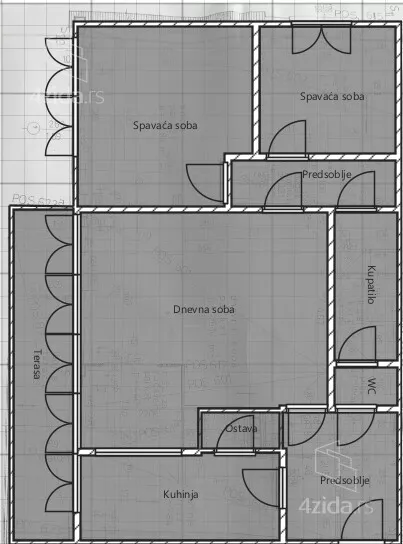 Trosoban stan na prodaju, Mileševska 11, 320.000€, 84m² — 2