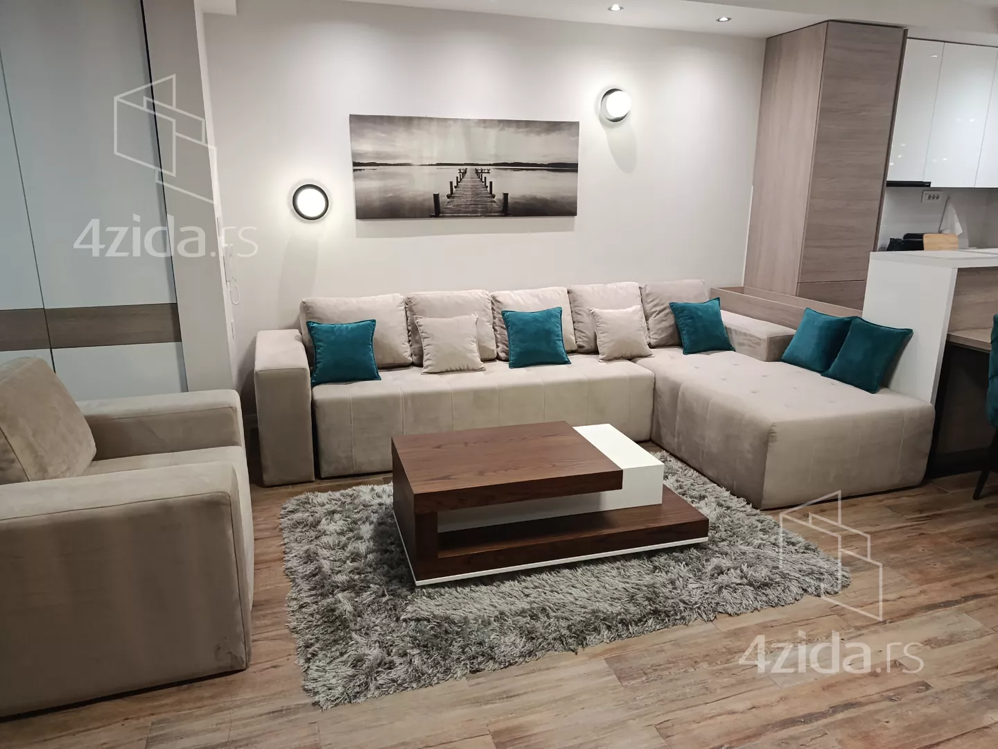 Trosoban stan za izdavanje, Paviljoni, 1.000€, 80m² — 3