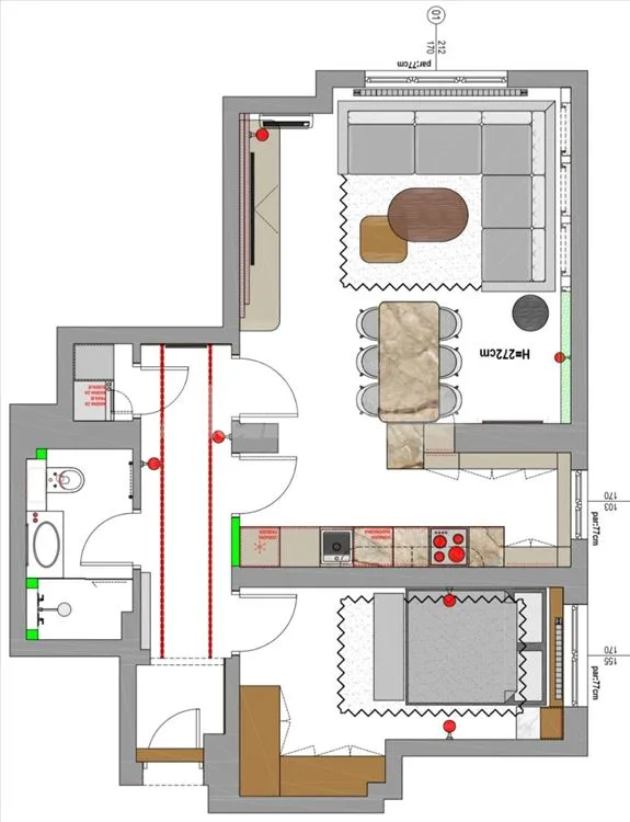 Vračar, Krunska, 62m², Luks, Prelepa zgrada, 2.0 — 15