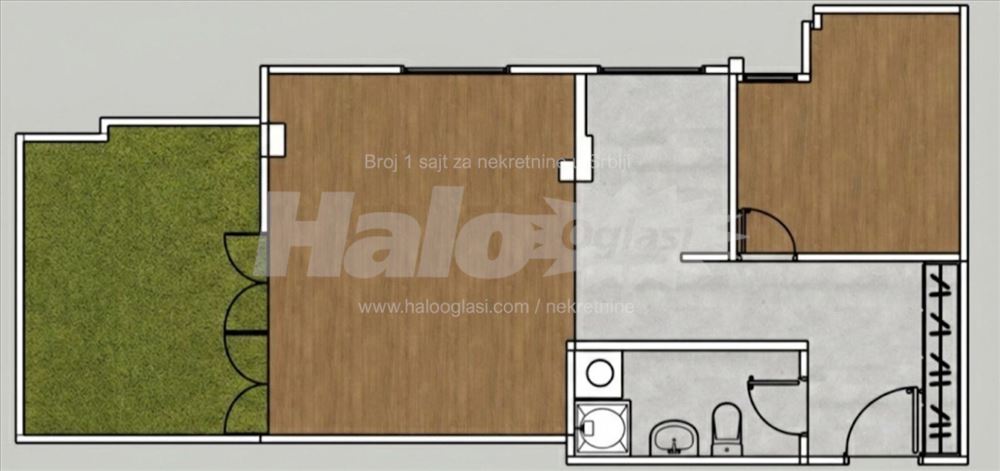 Vračar,Kalenić,dvosobanvelika,terasa,,lux,55kvm — 8