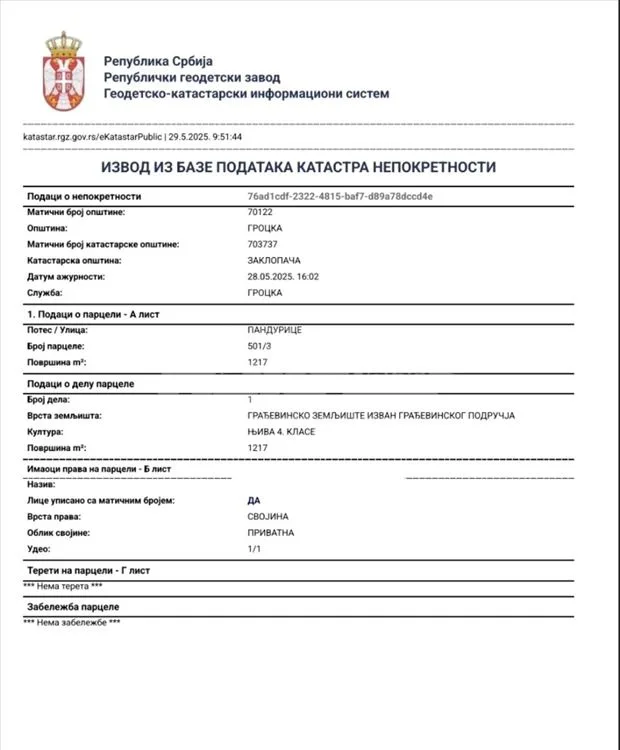 Zaklopaca kuca plac vlasnik pogled prelep — 6
